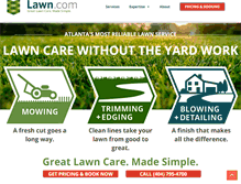 Tablet Screenshot of lawn.com